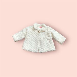 The Children’s Place Baby Girl Faux Fur Cape Coat Sz 3 - 6 months